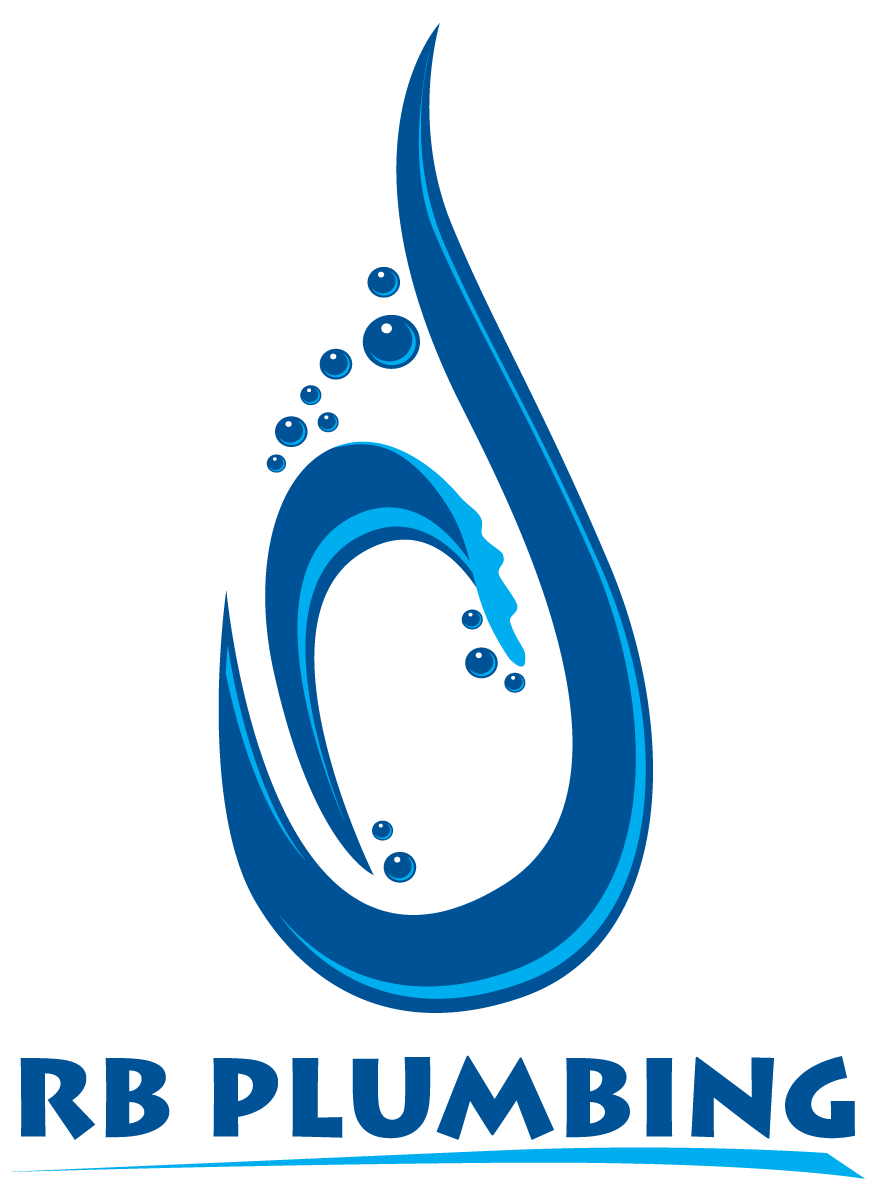 RB Plumbing Water Drop Logo